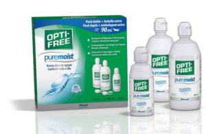 OPTI-FREE PureMoist solución única de Alcon pack 3 unidades 2x300ML+90ML