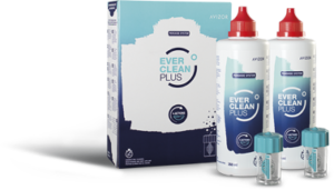 EVERCLEAN PLUS 2 x 350 ml Liquido de Lentillas + 90 comprimidos